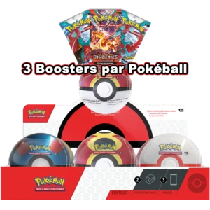 Pokéball Pokémon – 3 Boosters (2EV4/1EV3)